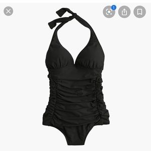 J Crew black halter bathing suit